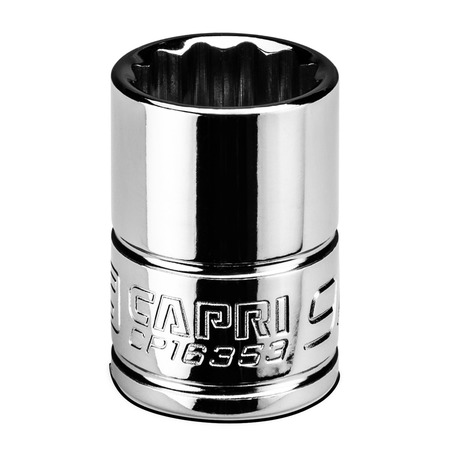 CAPRI TOOLS 3/8 in Drive 9/16 in 12-Point SAE Shallow Socket CP16353